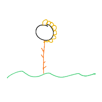 flower drawing by player-777lfnxed in Artbitrator