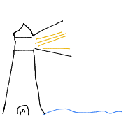 lighthouse drawing by player-5r2t2cl5l in Artbitrator