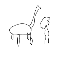 dinosaur drawing by player-s5eesptk6 in Artbitrator