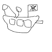 pirate ship battle drawing by player-d353fs0li in Artbitrator