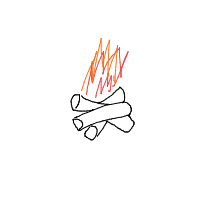 campfire drawing by player-1jbkk9s01 in Artbitrator