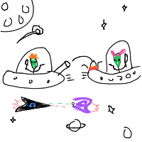 space battle drawing by player-kwfgdjsm5 in Artbitrator