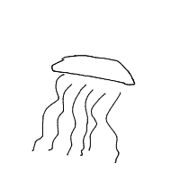 jellyfish drawing by player-qeg7rvuya in Artbitrator