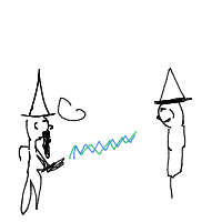 wizard duel drawing by player-j1qa4f3xn in Artbitrator