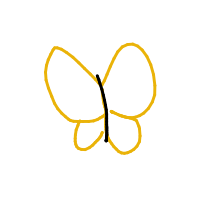 butterfly drawing by player-irxxji9yx in Artbitrator