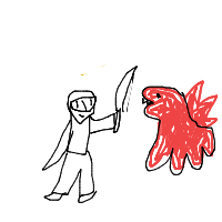 knight vs dragon drawing by player-kfue8s41o in Artbitrator