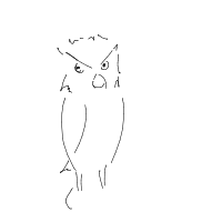 owl drawing by player-ud9n9bnca in Artbitrator