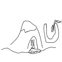 waterfall drawing by player-c3jdglb8m in Artbitrator