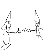 wizard duel drawing by player-m4yaidc2j in Artbitrator
