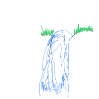 waterfall drawing by player-ek8hy80e9 in Artbitrator