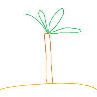 palm tree drawing by player-uytbvsdzz in Artbitrator
