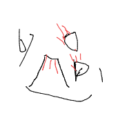 volcano eruption drawing by player-qapo2np5l in Artbitrator