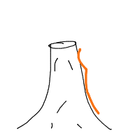 volcano drawing by player-1i09js25p in Artbitrator