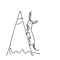 mountain goat drawing by player-i0zzpbhol in Artbitrator