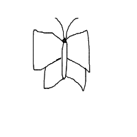 butterfly drawing by player-zhieyhpxs in Artbitrator