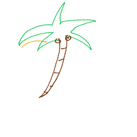 palm tree drawing by newaccount in Artbitrator