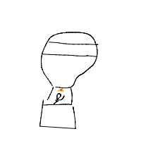 hot air balloon drawing by newaccount in Artbitrator