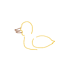 duck drawing by batman13 in Artbitrator