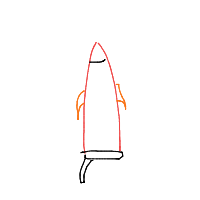 rocket drawing by batman13 in Artbitrator