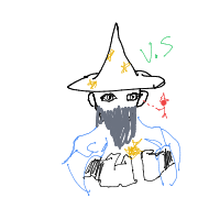 wizard duel drawing by guest-98fbu57rq in Artbitrator