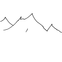 mountain drawing by ivil in Artbitrator