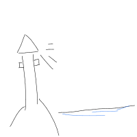 lighthouse drawing by guest-ycn0moaf9 in Artbitrator