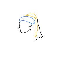 girl with pearl earring drawing by Emlyn in Artbitrator