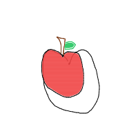 apple drawing by emmealia in Artbitrator