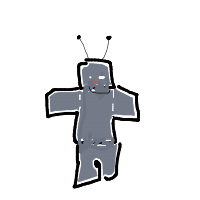robot drawing by emmealia in Artbitrator