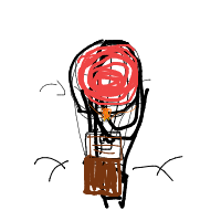 hot air balloon drawing by player-o8qhamvxs in Artbitrator
