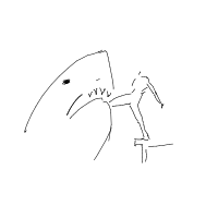 shark attack drawing by guest-rgdfkm094 in Artbitrator