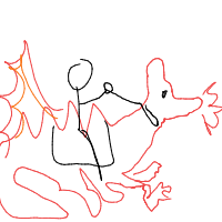 dragon rider drawing by swaggyunicorn67 in Artbitrator