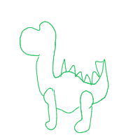 dinosaur drawing by johnpork in Artbitrator