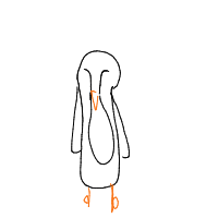 penguin drawing by johnpork in Artbitrator