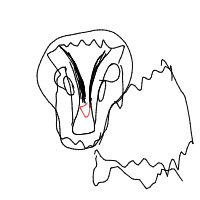 badger drawing by johnpork in Artbitrator