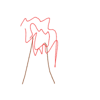 volcano drawing by johnpork in Artbitrator