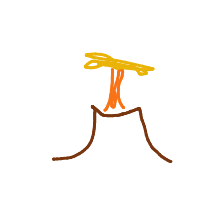volcano drawing by guest-7gpgq6vtb in Artbitrator