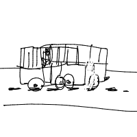 bus drawing by catt in Artbitrator