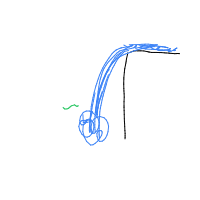 waterfall drawing by meowmeow63 in Artbitrator