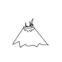 volcano drawing by catt in Artbitrator