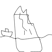 iceberg drawing by catt in Artbitrator