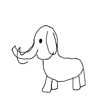 elephant drawing by ichikawaemmie12 in Artbitrator