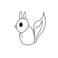 squirrel drawing by ichikawaemmie12 in Artbitrator