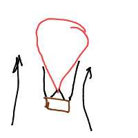 hot air balloon drawing by nhoj in Artbitrator