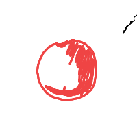 apple drawing by mesh in Artbitrator