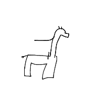 giraffe drawing by frampt in Artbitrator