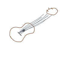 guitar drawing by vcoa in Artbitrator