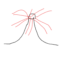 volcano drawing by daenerys_mbatory in Artbitrator