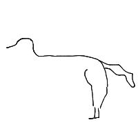 dog drawing by adam2 in Artbitrator