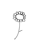 flower drawing by adam2 in Artbitrator